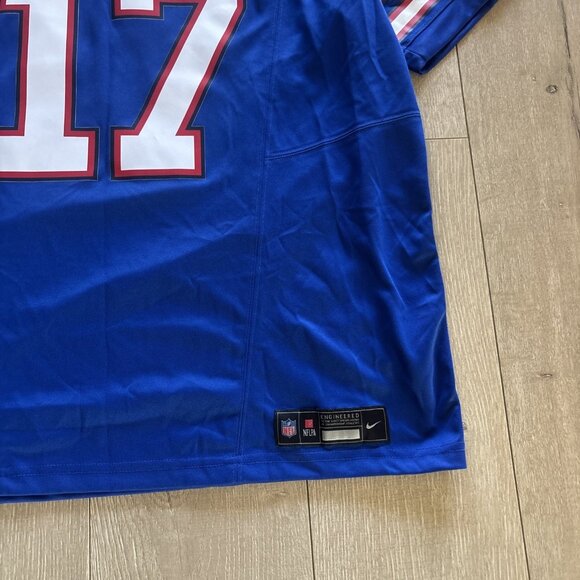 Men’s NFL Nike Vapor Limited #17 Josh Allen Buffalo Bills Jersey Blue Size XL - Picture 2 of 6